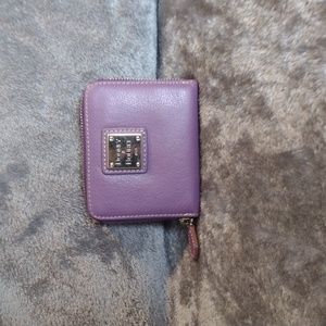 Dooney and Bourke zip around leather wallet, EUC